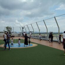 噴水で水遊びも楽しめます