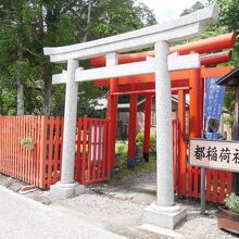神社入り口。