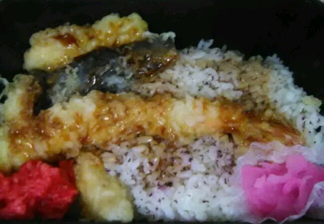 美味しい天ぷら弁当。