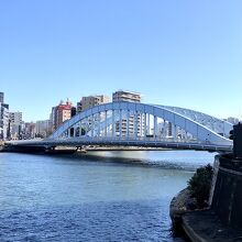 豊海橋から見た永代橋　美しいです