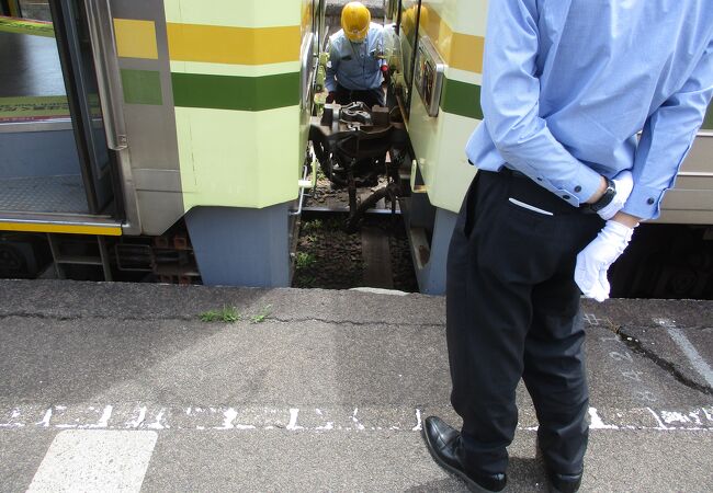 ポイントの駅です