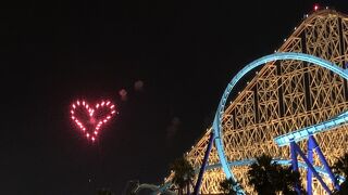 打ち上げ花火を見に行きました。