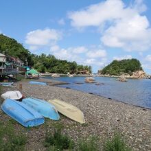 静かな海が広がる。