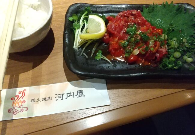 中央大通り沿いの焼肉屋