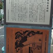 巣鴨駅から、白山通りを、まっすぐ北に歩いていくと、豊島市場の手前の通りに表示があります。