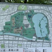 福岡城跡がある舞鶴公園