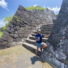 石段を登って本丸へ