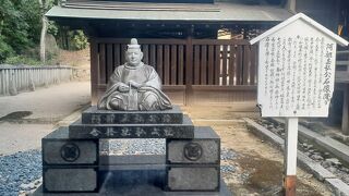 福山城天守閣の近く。もとは阿部神社だったそうです
