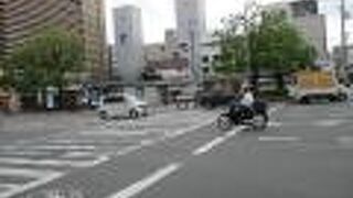 嵐電四条大宮駅が目立っています