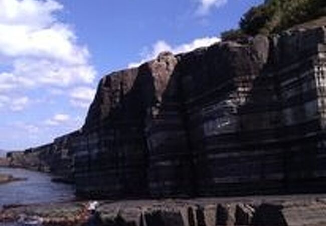 地層はまるでティラミスのようで興味深く拝見しました。