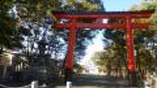 東寺道沿いに大きな赤い鳥居があります