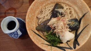 暑い日、薬膳そばがぴったりだった