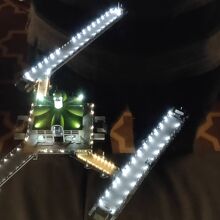 夜はライトアップされています。ホテルから。