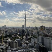 朝食会場から