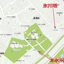 間違い易い氷川坂と本氷川坂です。氷川坂は、氷川神社の東側です