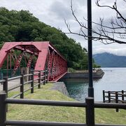 支笏湖の鉄橋