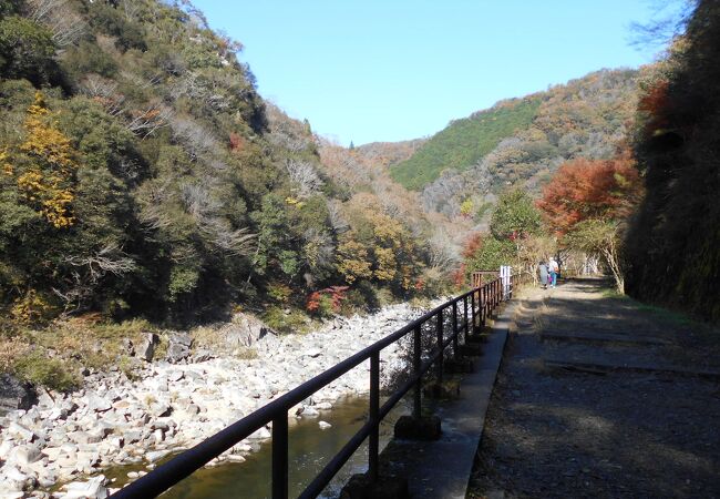 廃線跡のハイキングコース