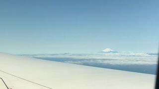 飛行機から見える！