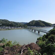 熊野川と紀勢線の鉄橋