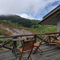 大浴場の横にある展望デッキ