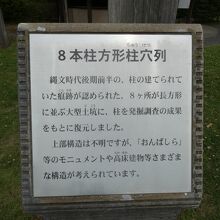 中ッ原遺跡柱穴列説明