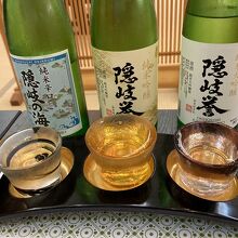 夕食時にいただいた飲み比べセット