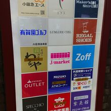 閉店しているテナントが多い