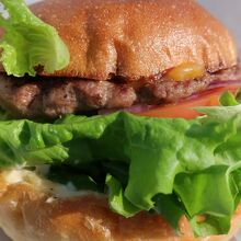 ボリューミーなハンバーガー