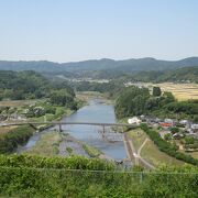 大野川の大きな流れが見えます。