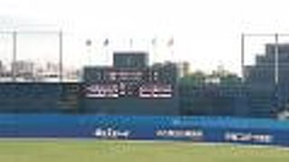 8月下旬のデーゲーム観戦は、雲っていても、かなりの暑さ