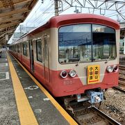 大雄山への電車