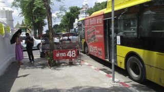 都心で走行しているバスと同じ