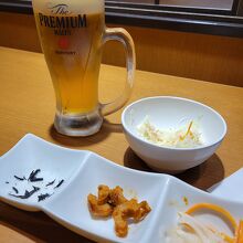 おかずとビール