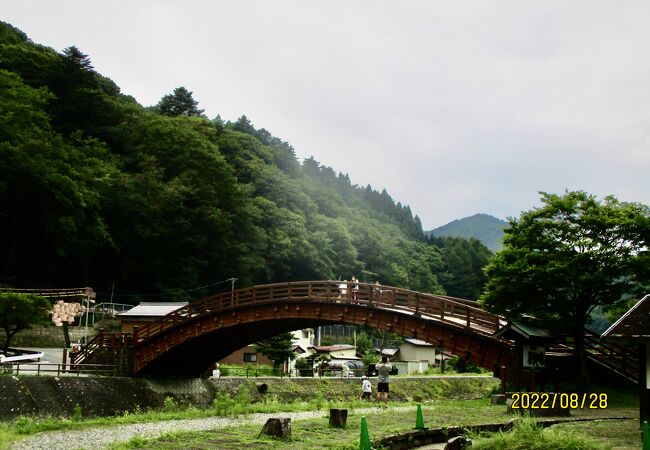 奈良井の「木曽の大橋」を見に