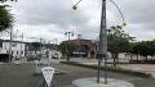 新得駅前にモニュメント