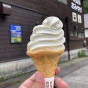 福島・尾瀬檜枝岐村にある道の駅！登山の後のソフトクリームです