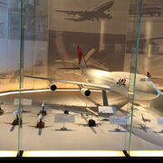 歴代の航空機模型がたくさん