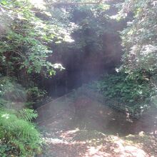 笠山山頂近くの火口