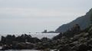 鬼岩？が見えました。