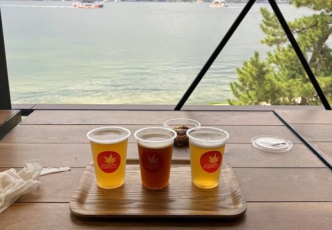 宮島で出来たてビールを&#127926;