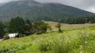 大山裾野に広がる高原、日本海、弓ヶ浜を遠望。