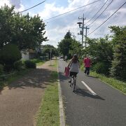 自転車と歩行者専用の道路