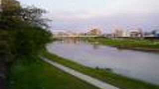 熊本駅からも近い中心部を流れているのですが