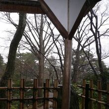 傘ありだと兼六園はたいへん