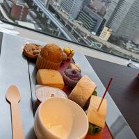 クラブラウンジのウェルカムスイーツ