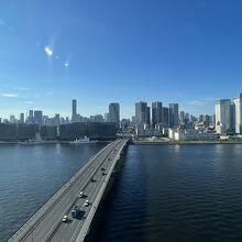 ラビスタ東京ベイから見た豊洲大橋