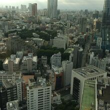 東京タワーから見た六本木ヒルズ