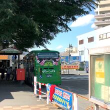 グリーンバスが発着