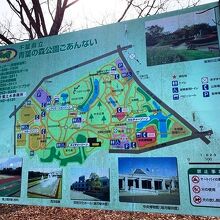 北側駐車場・トイレ横の案内板