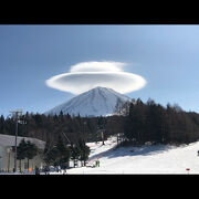 富士山でスキー！